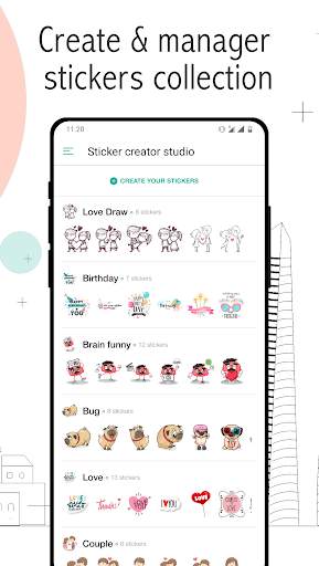 Sticker maker studio for WhatsApp - WAStickerApps screenshot 1