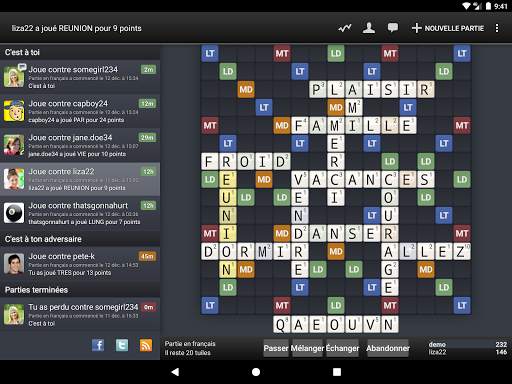 Wordfeud screenshot 1