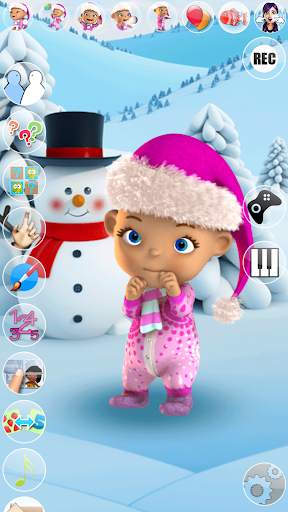 Talking Baby Babsy Winter Fun screenshot 2