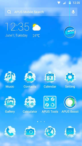 Sky APUS Launcher theme screenshot 1