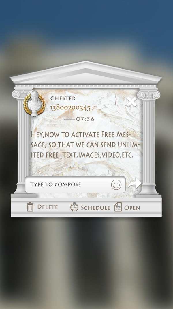 GO SMS GOLDEN SECTION THEME screenshot 4
