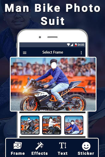 Men Moto Photo Suit: Stylish Bike Photo Editor screenshot 1