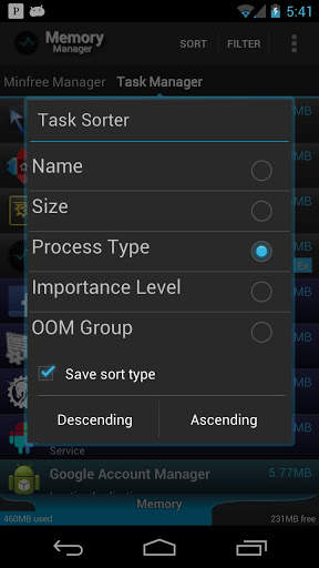 Memory Manager screenshot 8