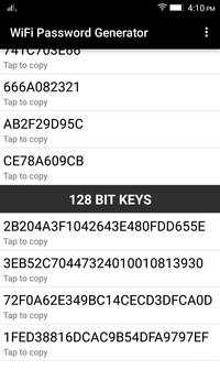 Wifi Password Generator - WEP Keys for router screenshot 2