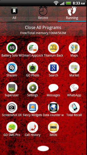 Red & White Go Launcher EX screenshot 6