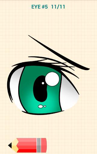 Comment Dessiner Anime Yeux screenshot 6