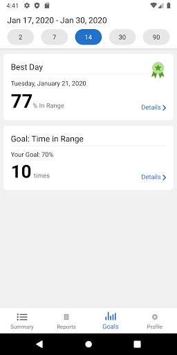 Dexcom CLARITY screenshot 2