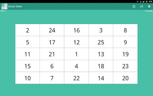 Schulte Tables screenshot 10