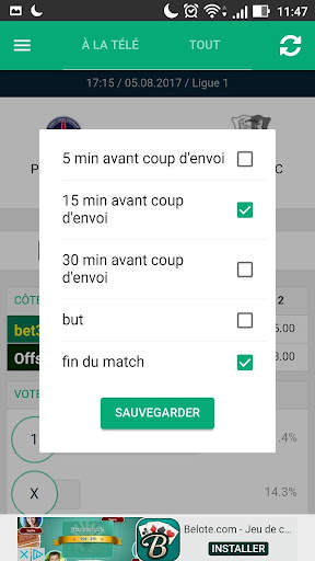 Football à la télé screenshot 5