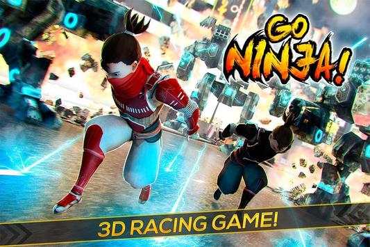 Go Ninja! Funny Robot Shooter screenshot 1