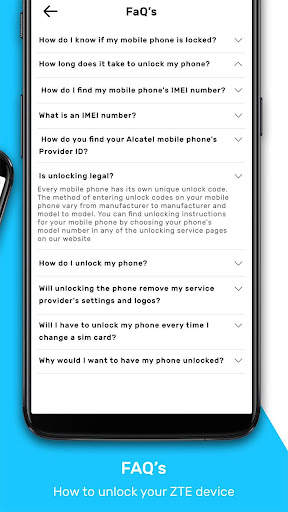 Free SIM Unlock Code for ZTE Phones screenshot 7