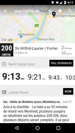 exo Vallée du Richelieu Bus - MonTransit screenshot 2
