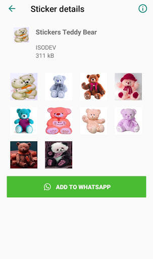 Stickers Teddy Bear for whatsapp screenshot 7