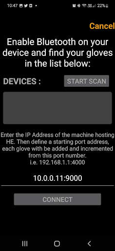 StretchSense WiFi Bridge screenshot 2