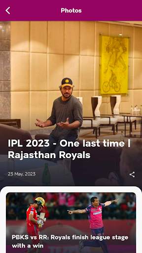 Rajasthan Royals Official App screenshot 3