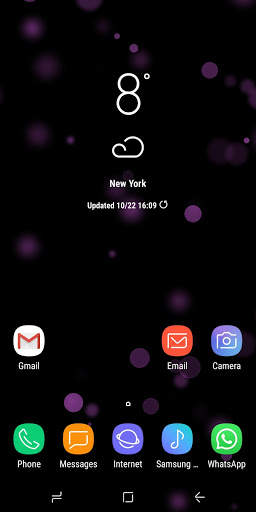 Amoled Particles Live Wallpaper Parallax screenshot 4