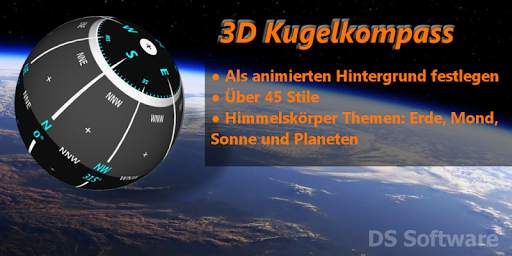 3D Ball Kompass und animierte Tapete screenshot 1