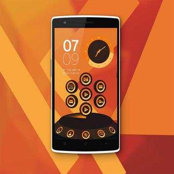 Next Launcher 3D Theme Flat O screenshot 1