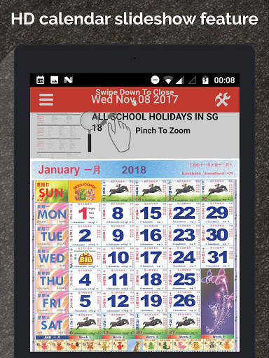 Singapore Calendar Horse 2020 screenshot 14