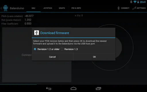 Balanduino Android App screenshot 16