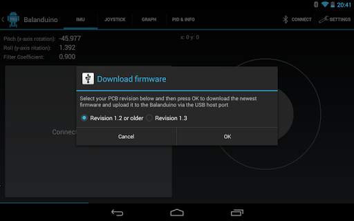 Balanduino Android App screenshot 16
