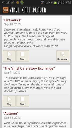 Vinyl Cafe Player screenshot 1