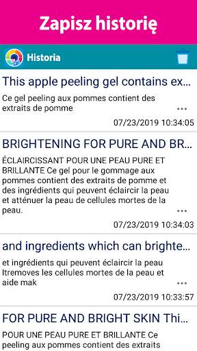 Tłumacz - Tłumacz bezpośrednio za pomocą aparatu screenshot 5
