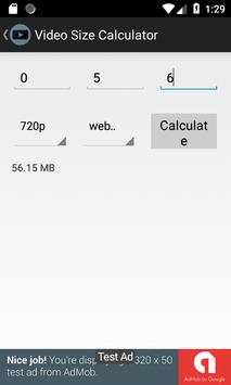 Youtube Video Size Calculator screenshot 7