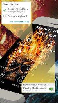 Flaming Skull Keyboard screenshot 1