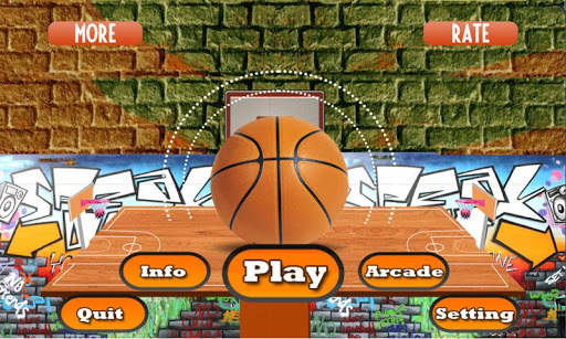 Flick Basketball shooting arcade game - Dunk game screenshot 1
