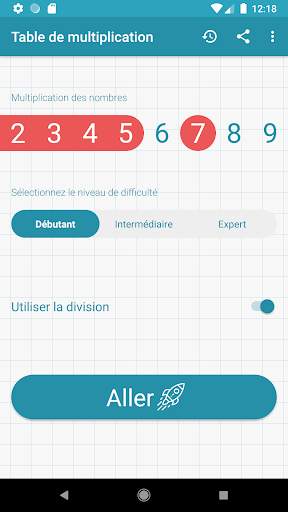 Table de multiplication screenshot 3
