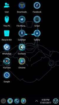 Jarvis Arc Theme For Computer Launcher screenshot 2
