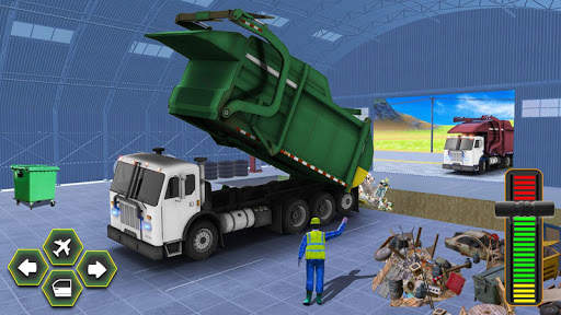 City Flying Garbage Truck driving simulator Game screenshot 6