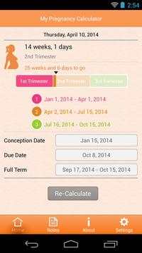 My Pregnancy Calculator screenshot 2