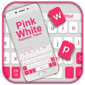 Pink White Keyboard Theme 10001001