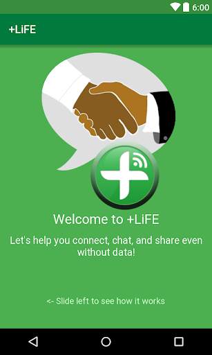 PlusLiFE App Chat without data screenshot 1