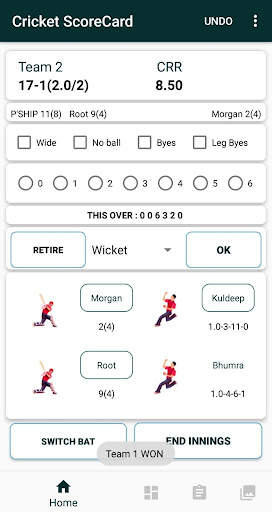 Cricket Scorecard screenshot 1