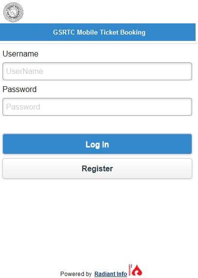GSRTC Bus Booking screenshot 1