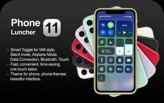 Phone 11 Launcher, OS 13 iLauncher 2 تصوير الشاشة