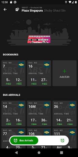 SG Bus: Bus Arrival Time   EZ-Link Card Reader App screenshot 3