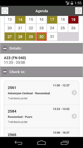 NMBS Agenda 2 تصوير الشاشة