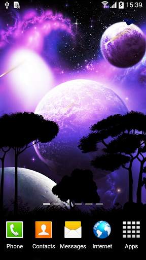 Night Sky Live Wallpaper screenshot 1