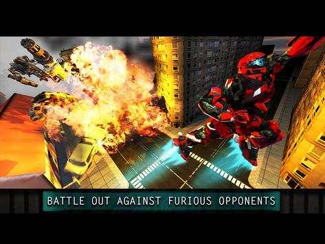 Future Flying Robot City Wars screenshot 10