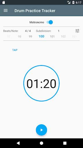 Drum Practice Tracker 1 تصوير الشاشة