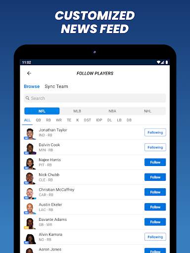 Fantasy News & Scores 11 تصوير الشاشة