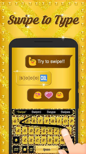 Leopard Keyboard Theme - Free Emoji & Gif screenshot 4