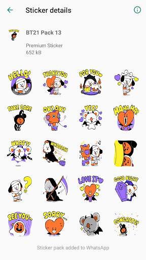 New Sticker BT21 for WAStickerApps screenshot 3