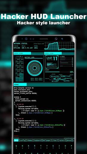 Hacker HUD Launcher screenshot 1