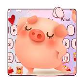 Happy Pink Pig Keyboard 10001002