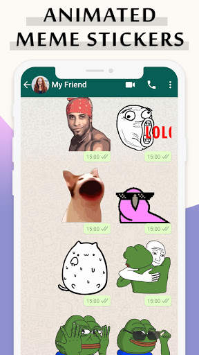 Animated memes Stickers for WhatsApp 2021 screenshot 1